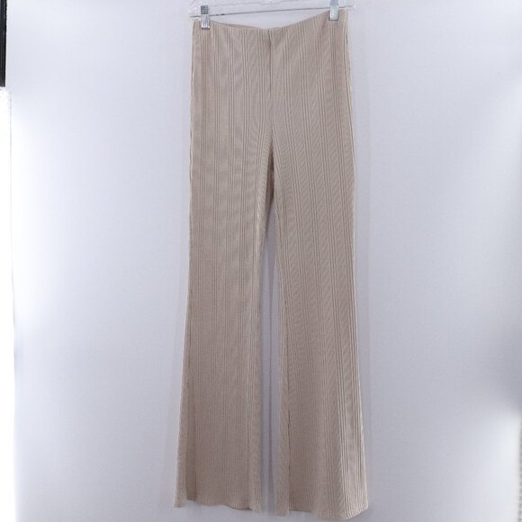 Elodie | Pull On Ribbed Knit Flare Pants Large - Picture 1 of 6